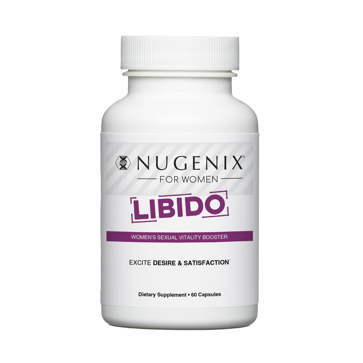 Nugenix Women's Libido bottle front showing daily support for wellness