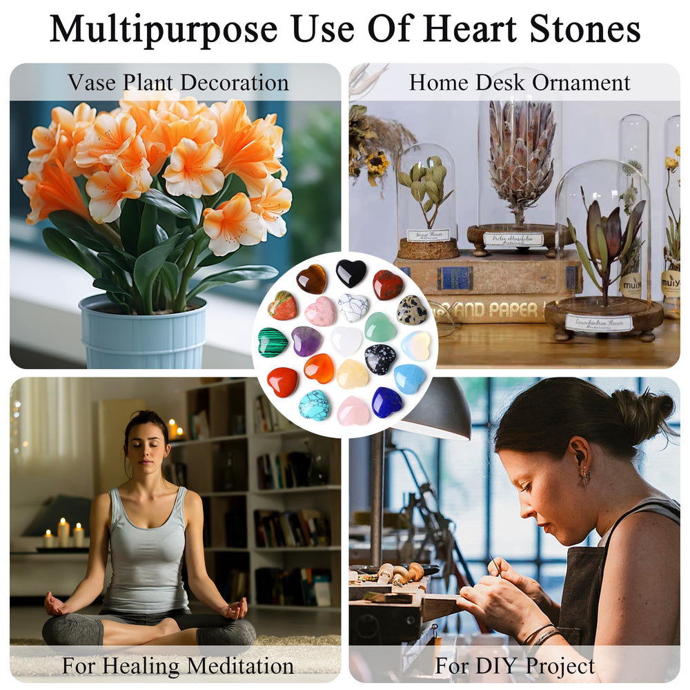 NUKAYAI lapis lazuli heart crystal boosts focus and creativity.