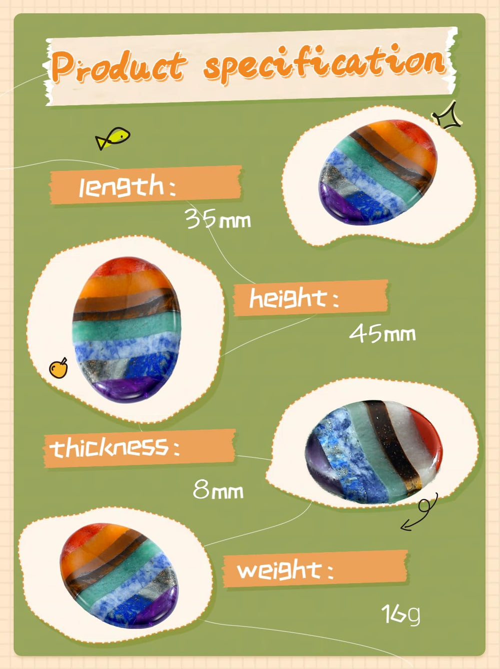 NUKAYAI smooth texture stone offers pleasant tactile relief.