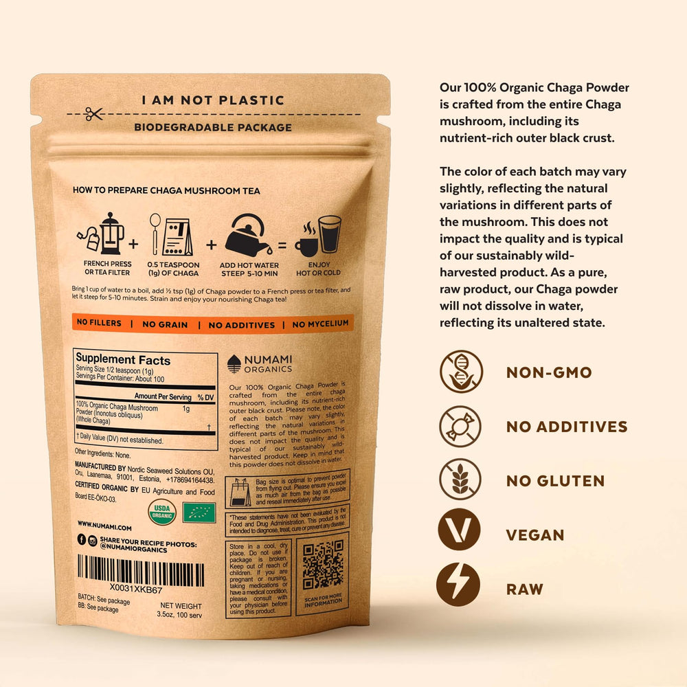 Numami Chaga powder measuring scoop for precise prep