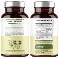 N1N Hawthorn Hibiscus capsules highlighting heart-friendly botanicals.