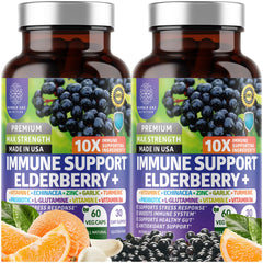 Number One Nutrition N1N 2-pack immune bottle front view for daily wellness.