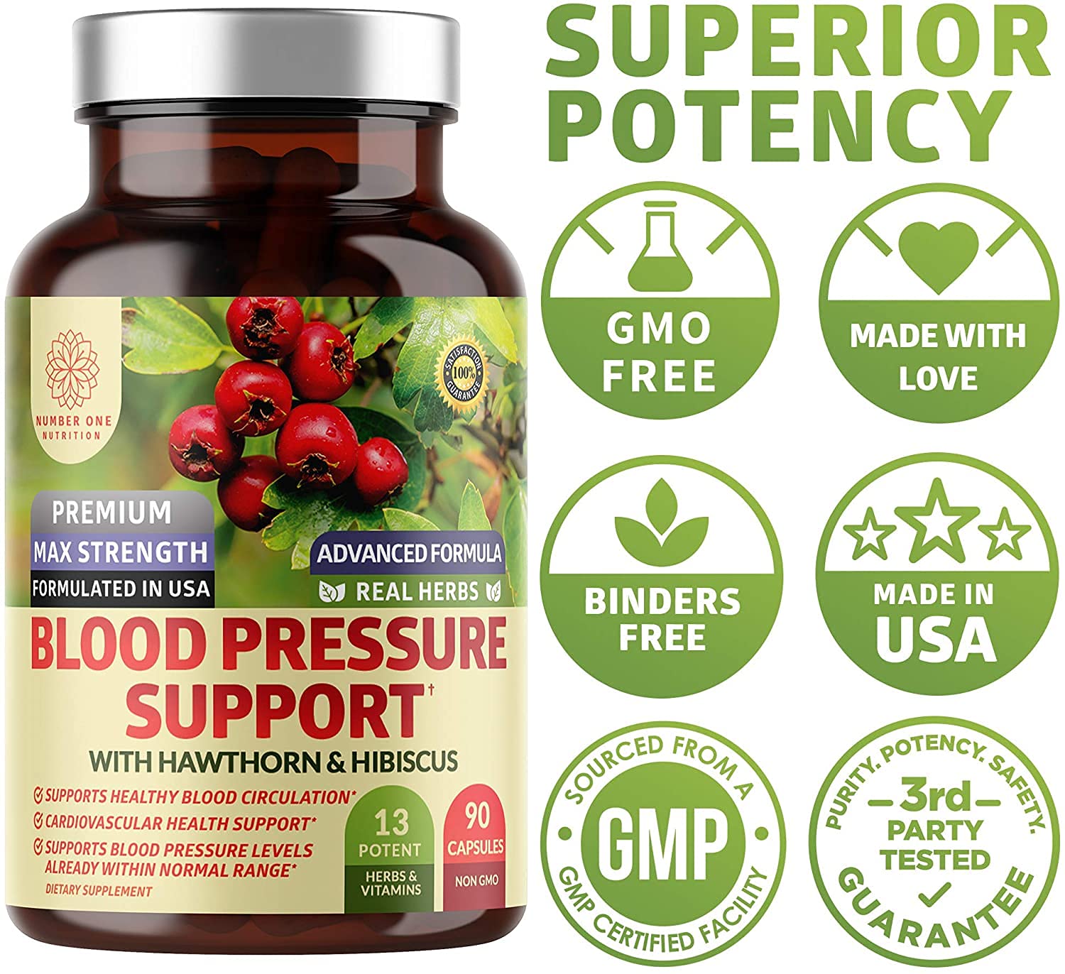 Vegan, gluten-free, non-GMO badge on N1N packaging.