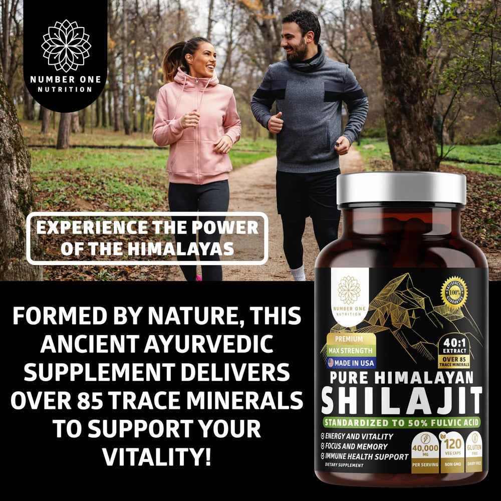 Number One Nutrition Shilajit mineral-rich amber extract suggests daily use.