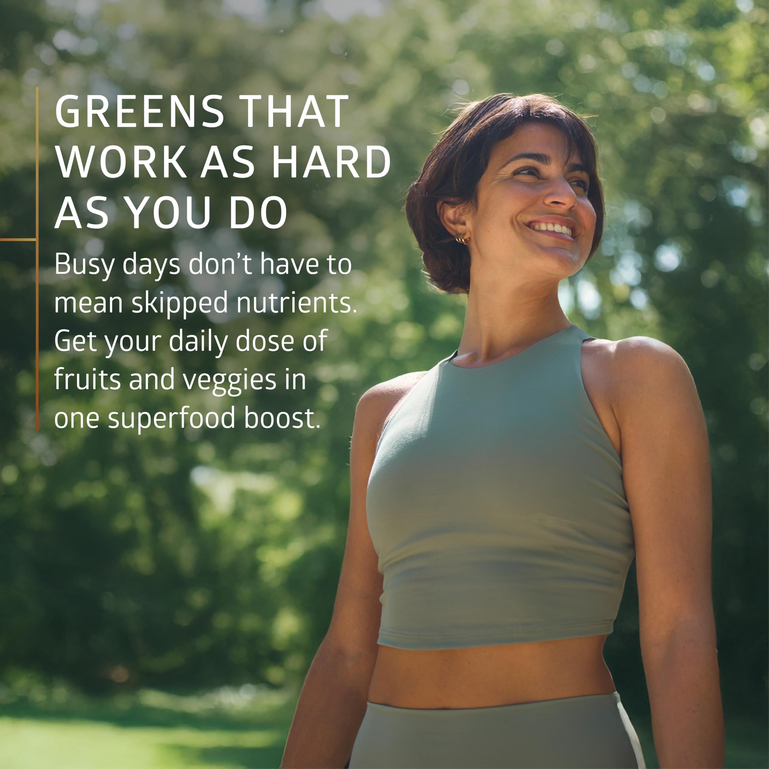 Close-up of Number One Nutrition USDA Organic Supergreens capsules for easy daily nutrition.