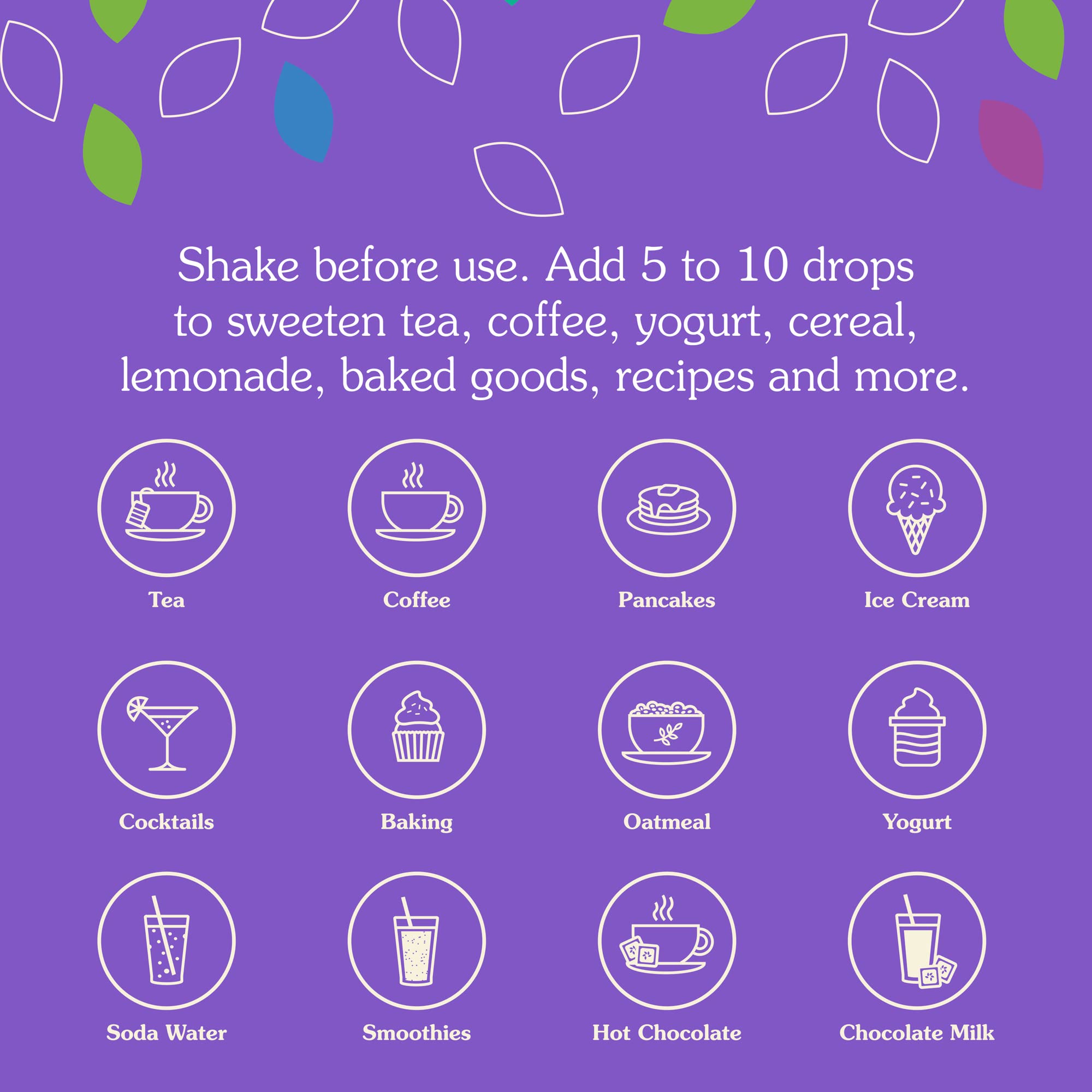 NuNaturals ingredient list features natural stevia extract and glycerin.