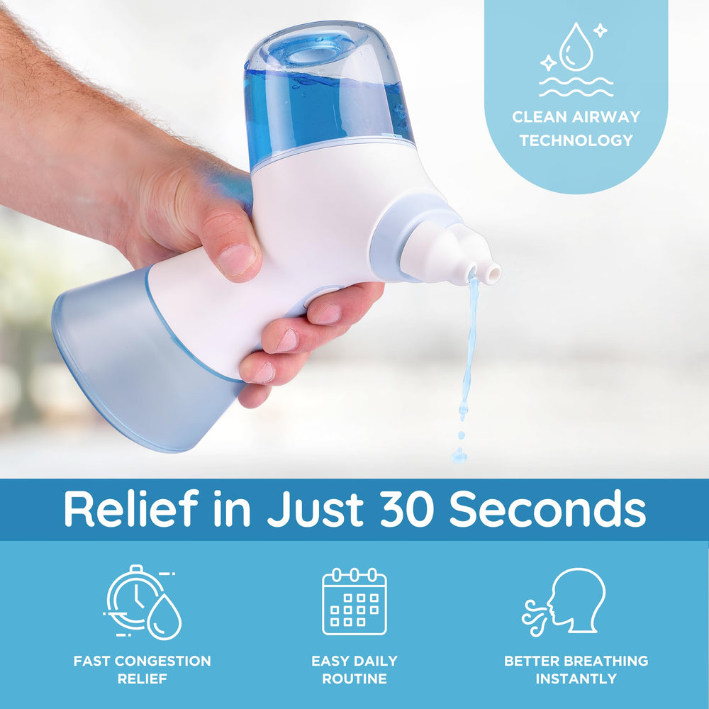 NUONNA device closeup highlights adaptive vacuum and rinse pathway for thorough cleansing.