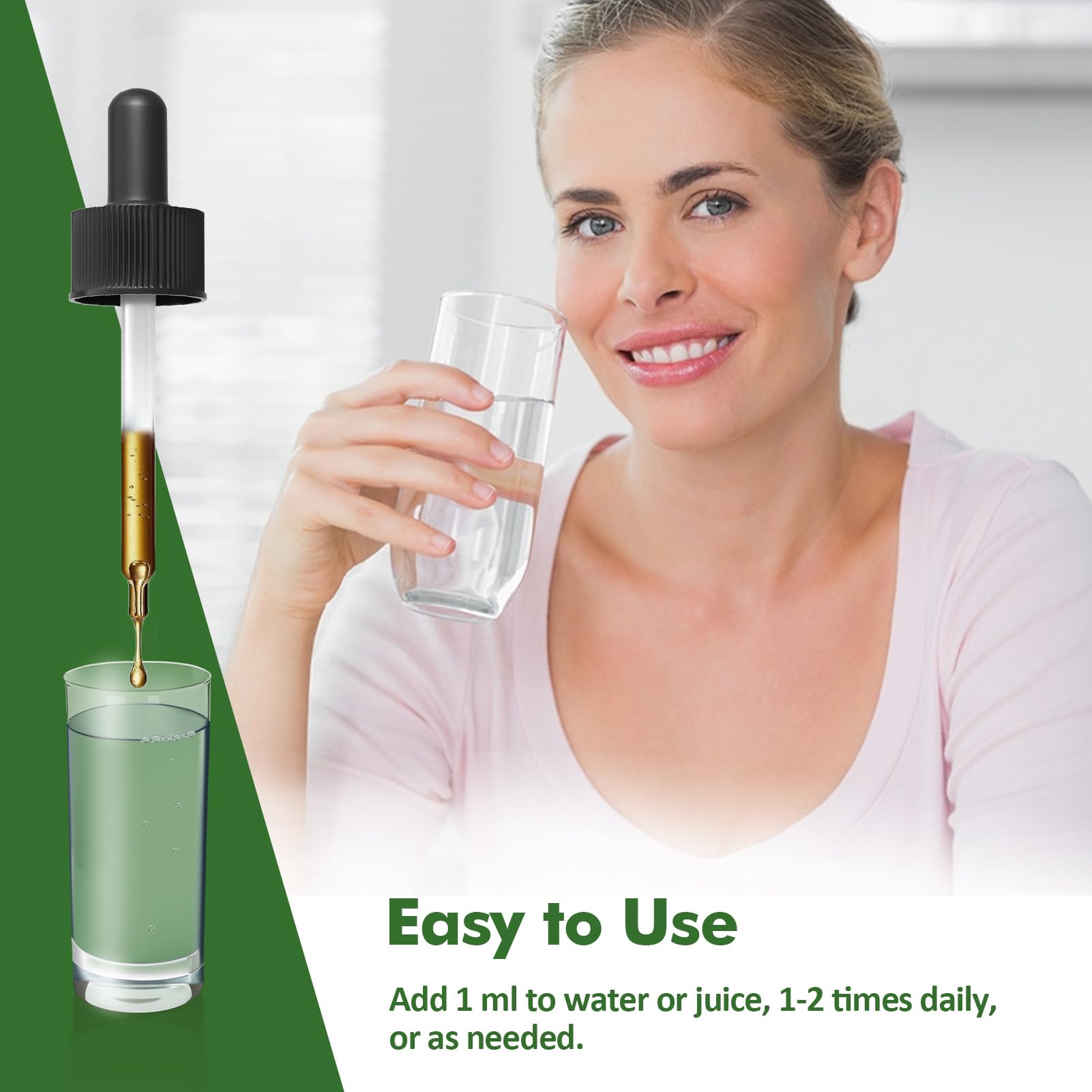 Nurbetoxa Cleavers Drops liquid appearance suggests easy daily integration.