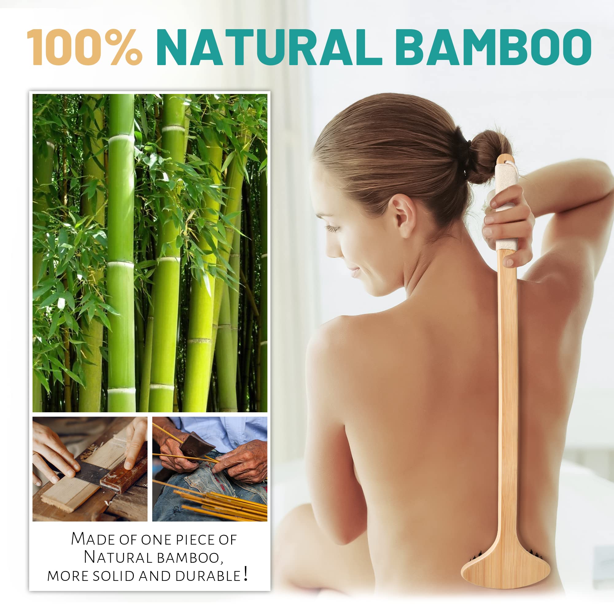 NURENDER 2-in-1 wide scratching head for quick itch relief and massage.