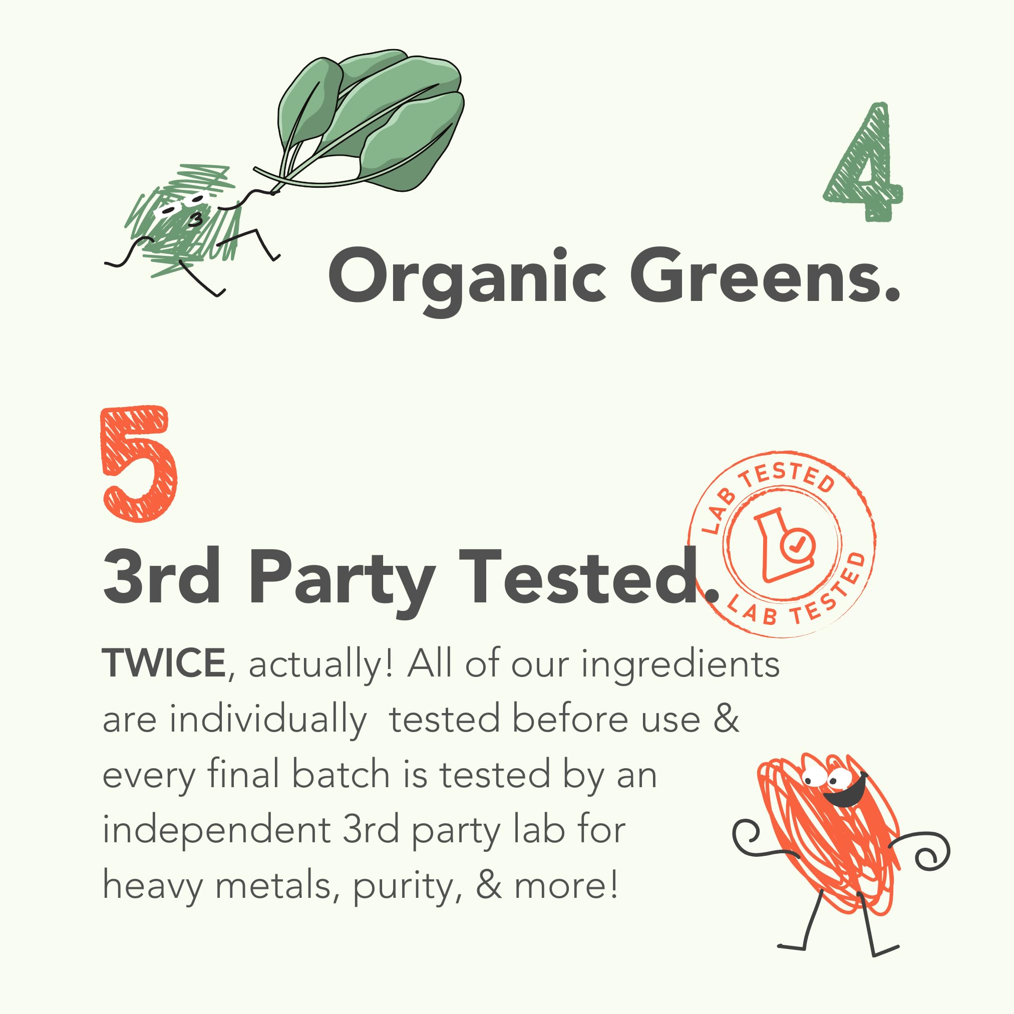 Nurished Mighty Strawberry Milk nutrition panel and spinach details shown