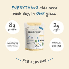 Nurished Vanilla Mighty Milk probiotics icon highlighting 2B probiotics