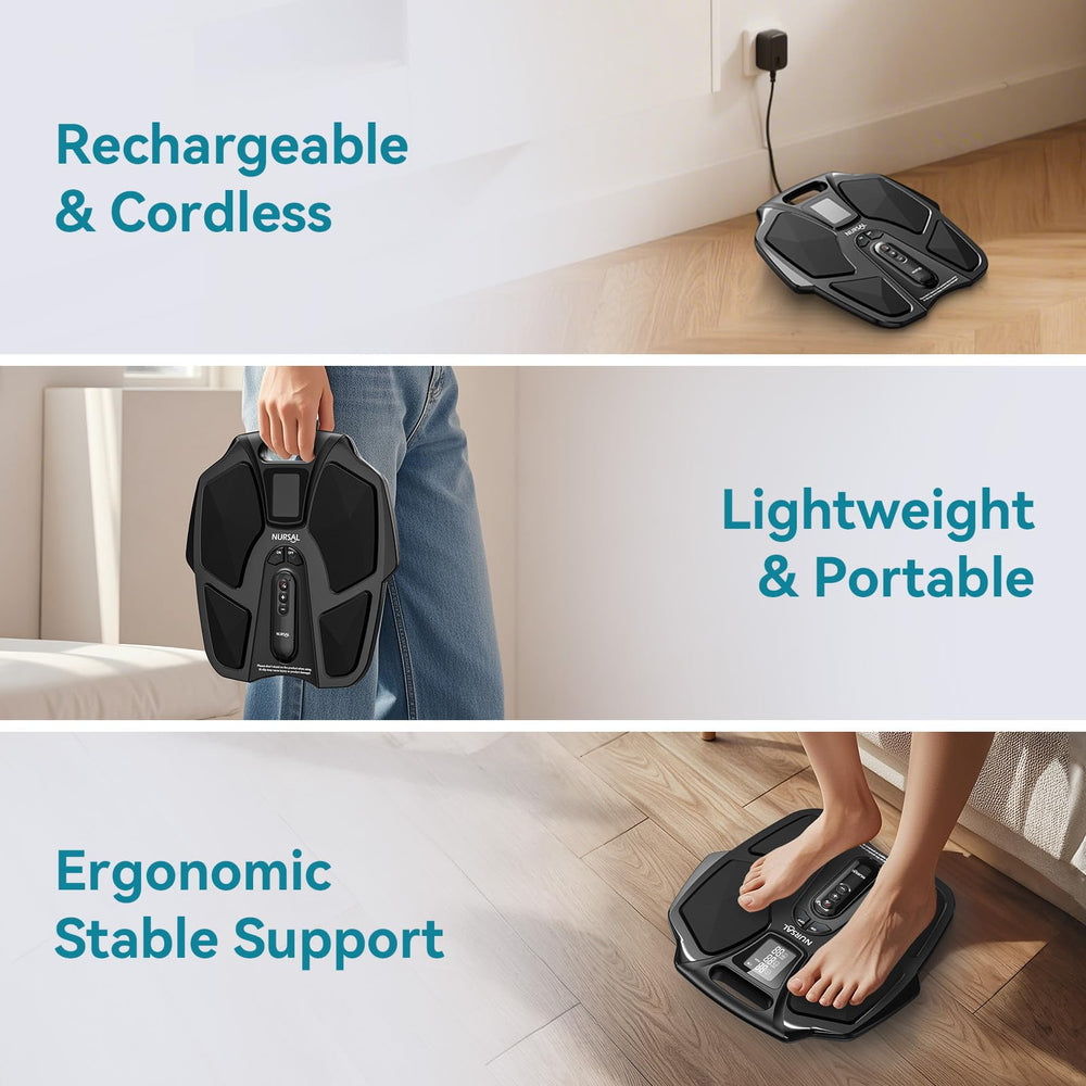 NURSAL digital display shows mode and intensity at a glance