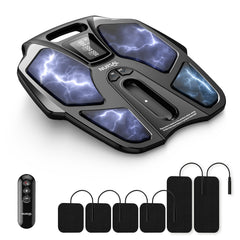 NURSAL EMS Foot Massager front view showing sleek home design for foot relief