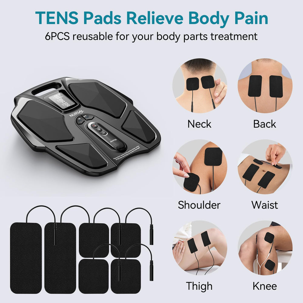 NURSAL EMS Foot Massager ergonomic sole fits a variety of feet