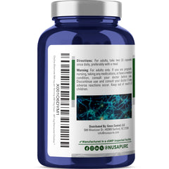 Label of NusaPure Choline Bitartrate showing vegan and non-GMO features
