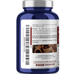 Close-up of NusaPure Magnolia Bark 20:1 extract label highlighting potency