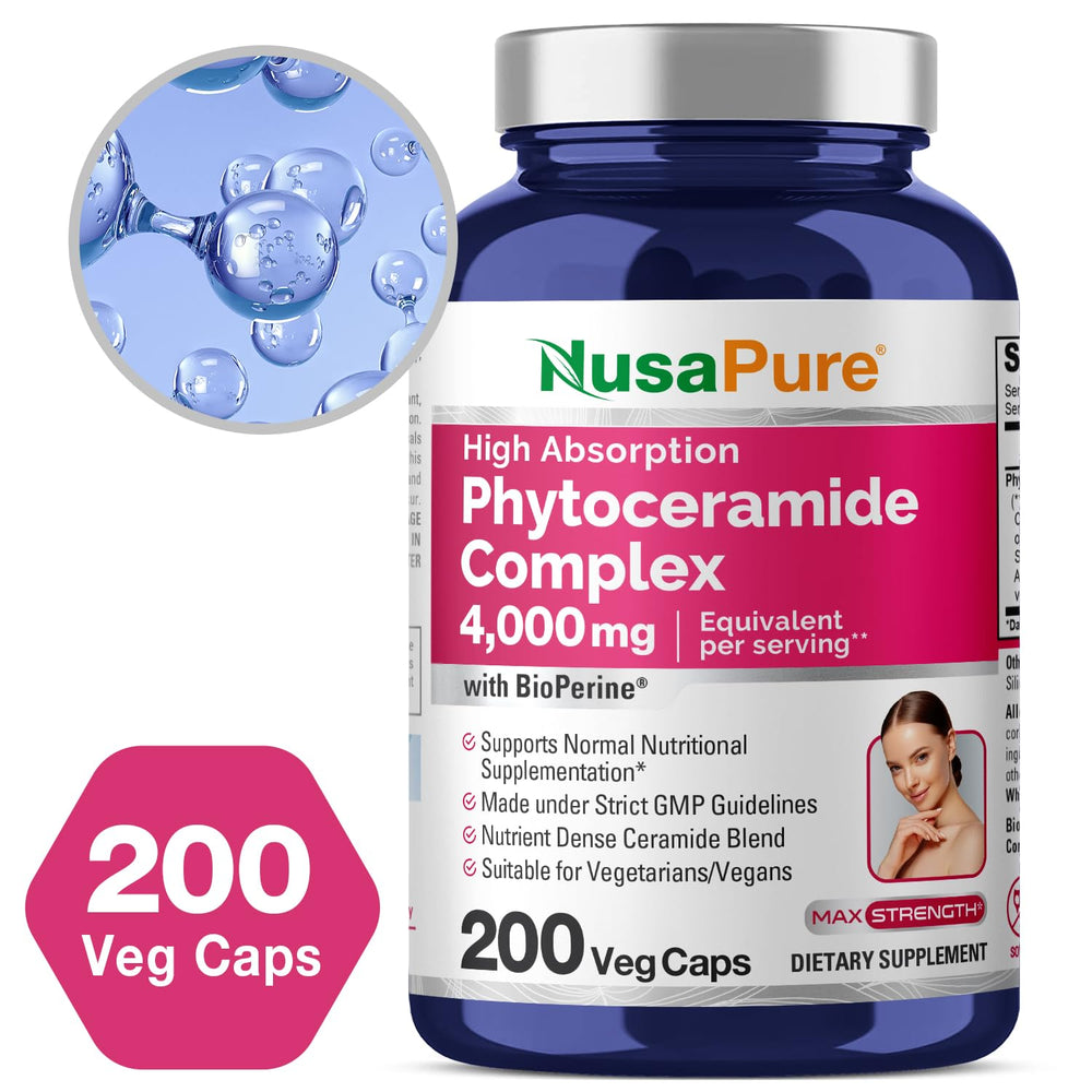 NusaPure Phytoceramide Complex outer packaging showing USA-made production