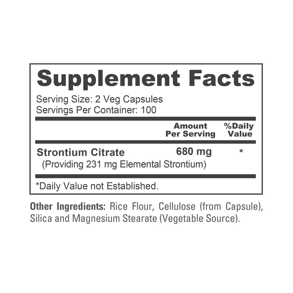 Bottled supplement on shelf with non-GMO and vegan branding