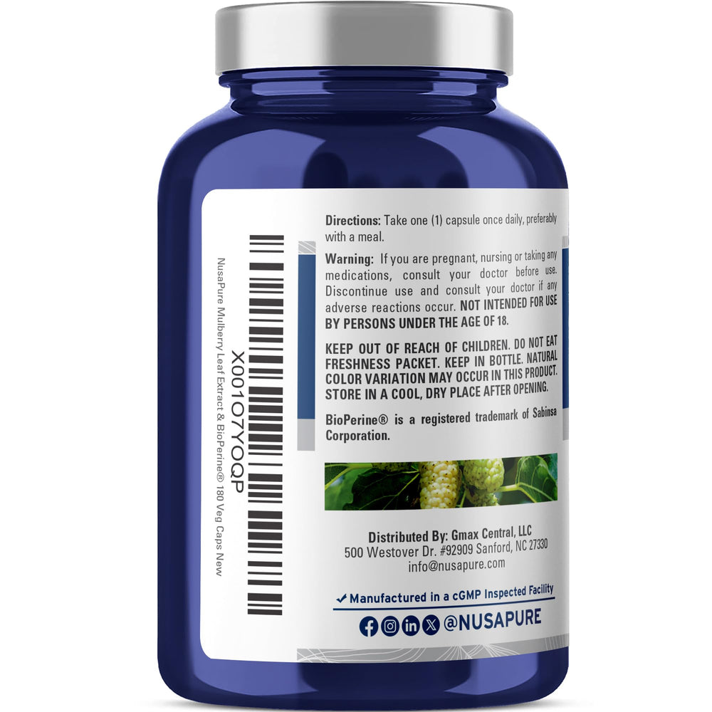 NusaPure product label highlights Non-GMO and USA-made quality.