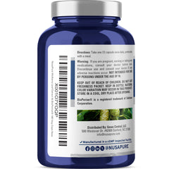NusaPure product label highlights Non-GMO and USA-made quality.