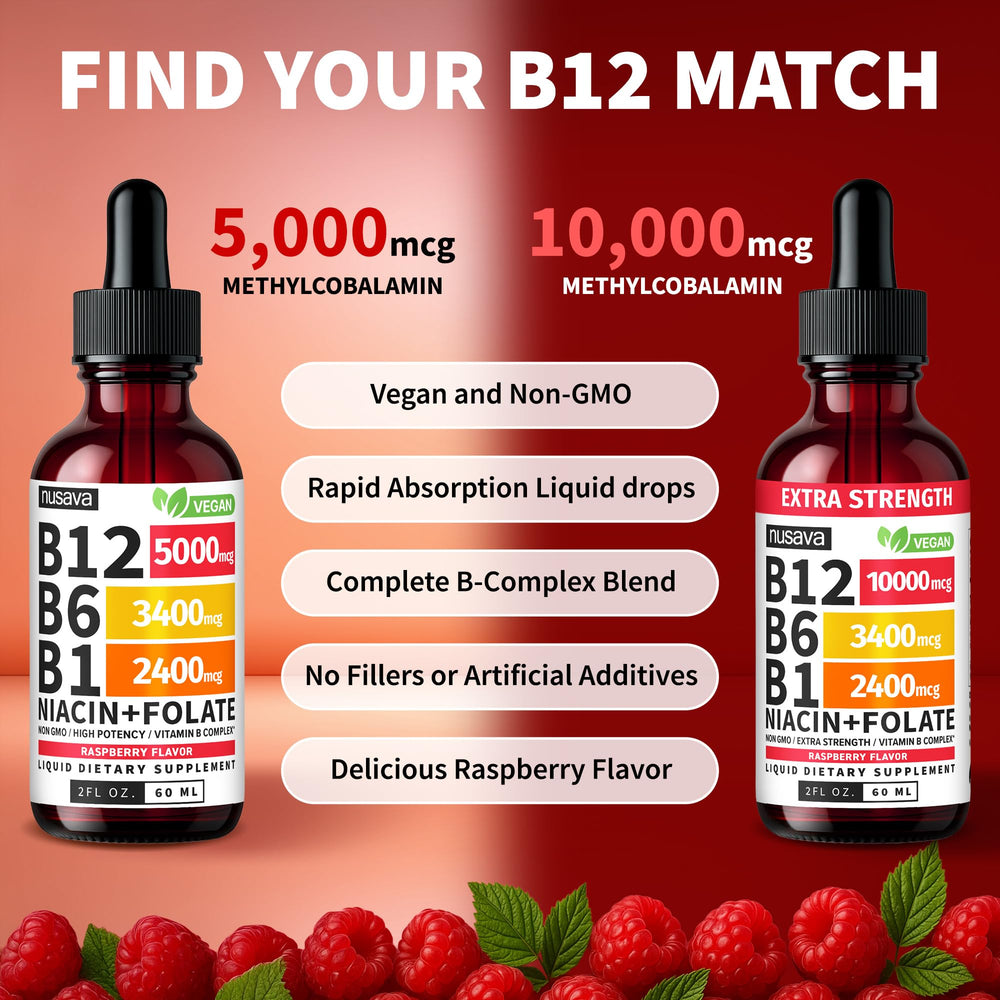 NUSAVA B12 Drops 4-pack offers convenient daily usage