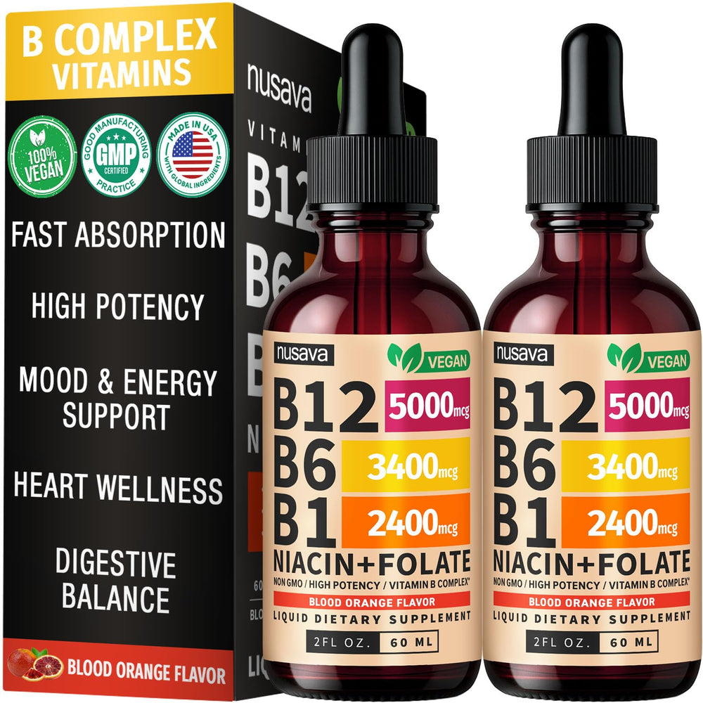 NUSAVA B12 drops bottle for convenient daily use