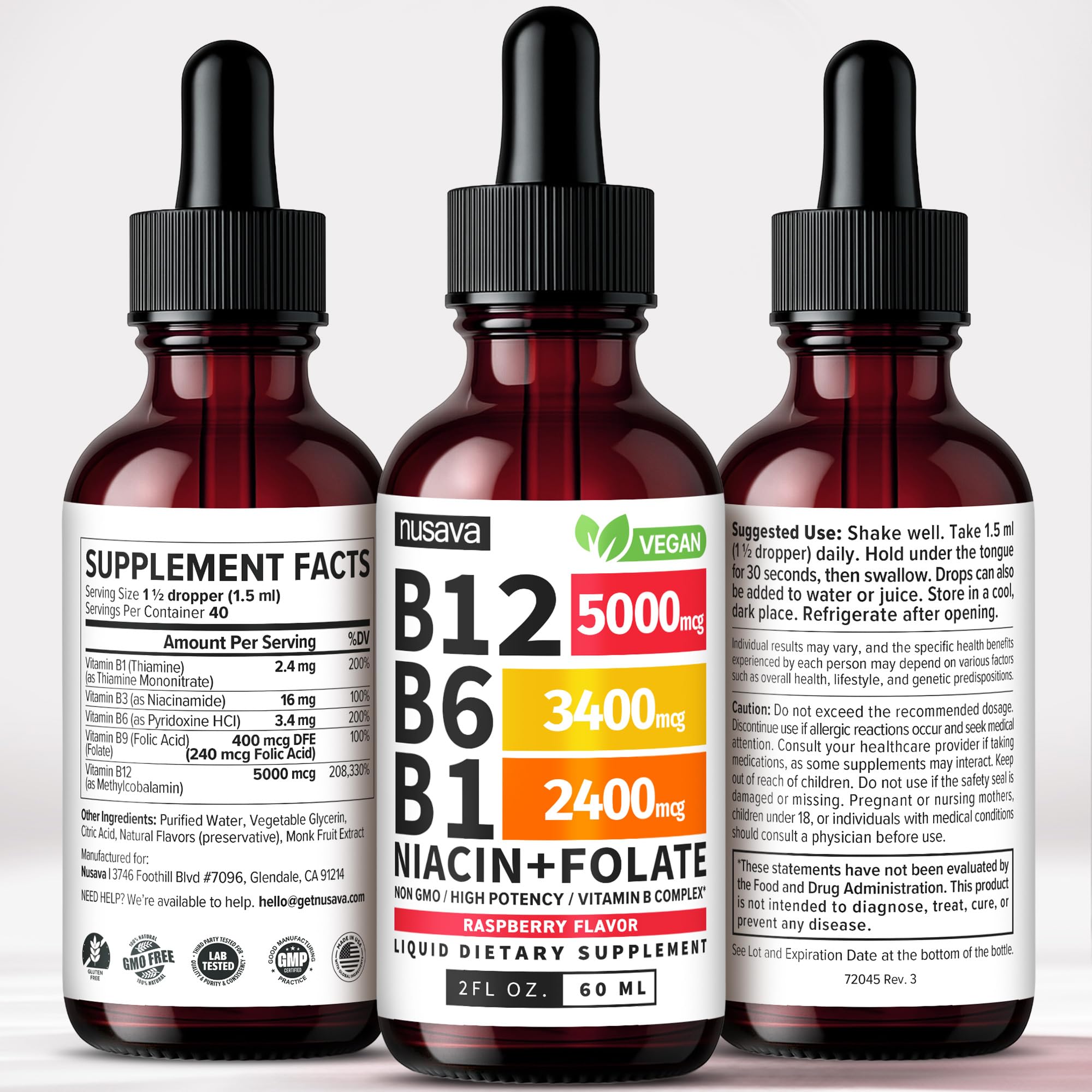 NUSAVA B12 Drops pairs with meals for absorption