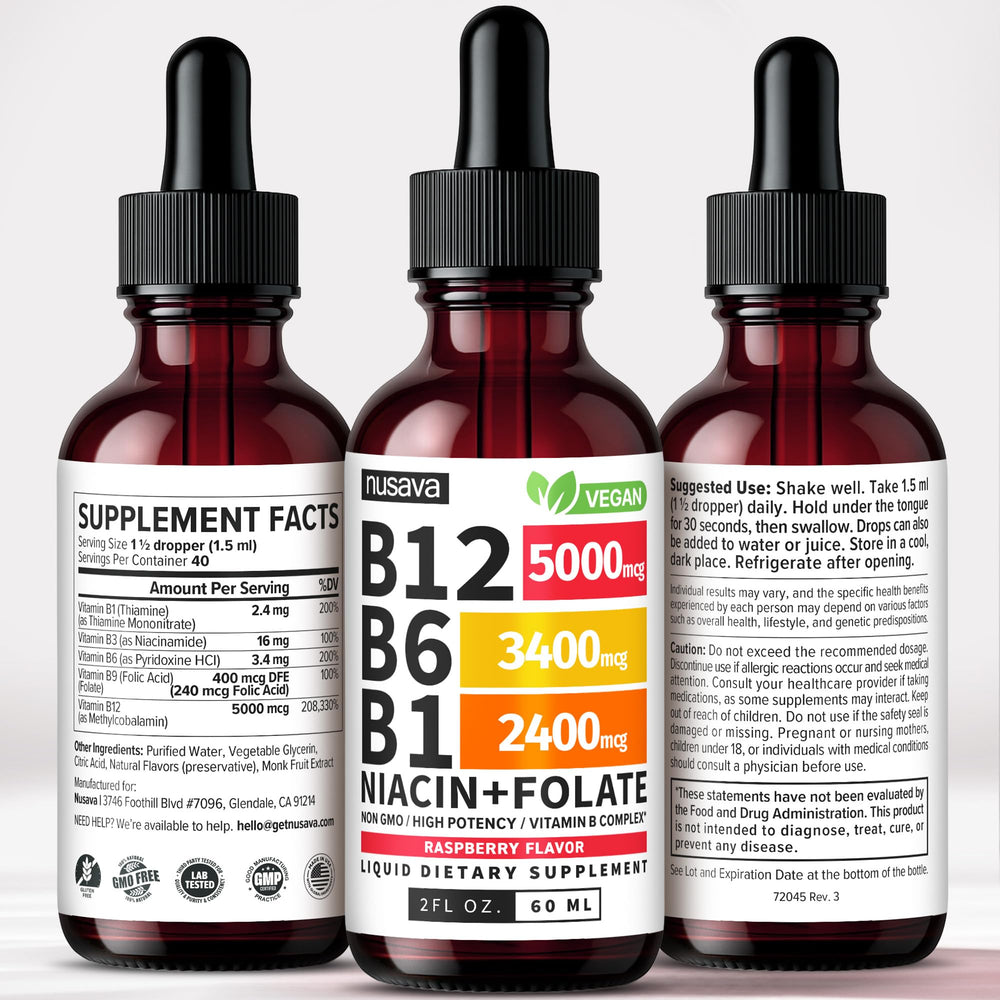 NUSAVA B12 Drops pairs with meals for absorption