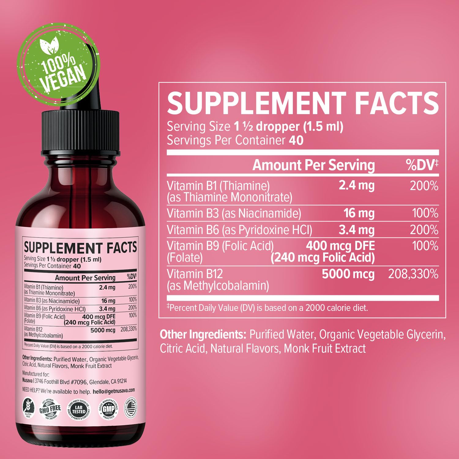 Nusava B12 drops under tongue scene demonstrating fast sublingual absorption