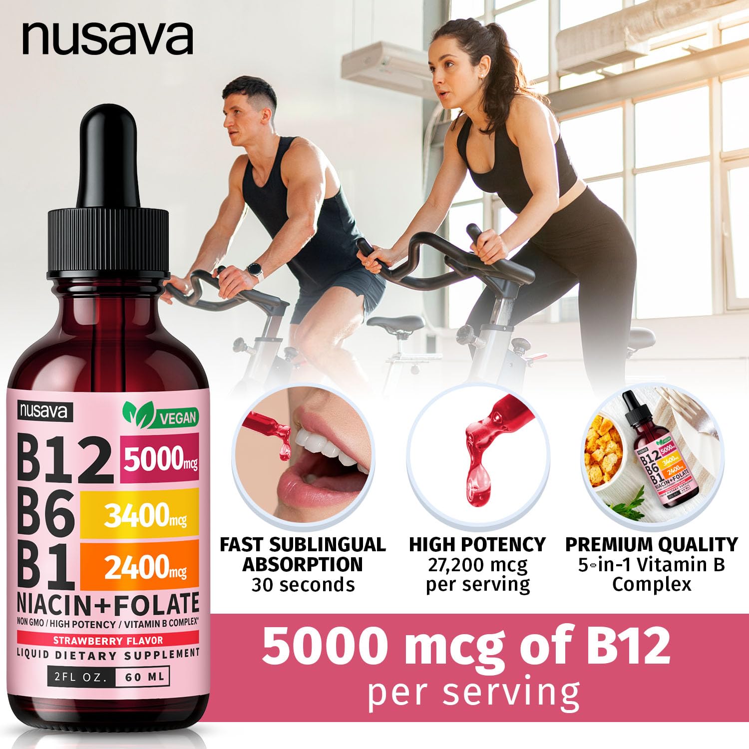 Nusava USA made label highlighting domestic production with global ingredients