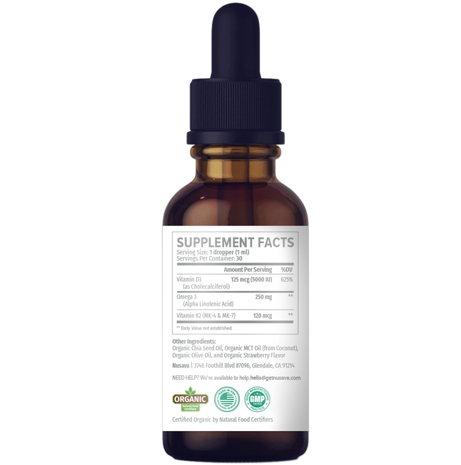 Strawberry flavored liquid visual indicating tasty daily dose