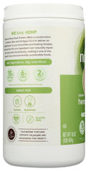 Nutiva berry smoothie with hemp protein for a protein-packed breakfast.