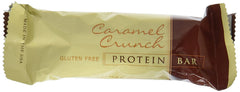 Caramel Crunch bar on shelf highlighting high-protein snacking