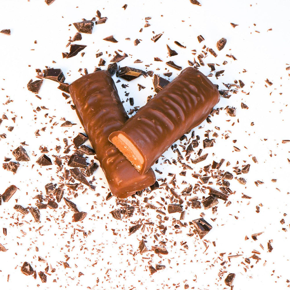 Nutmeg State Nutrition peanut butter bar break, soft texture and protein boost
