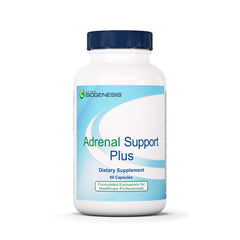 Nutra BioGenesis Adrenal Support Plus bottle for daily balance and routine.