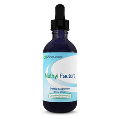 Nutra Biogenesis Methyl Factors bottle pour showing convenient dosing for daily use