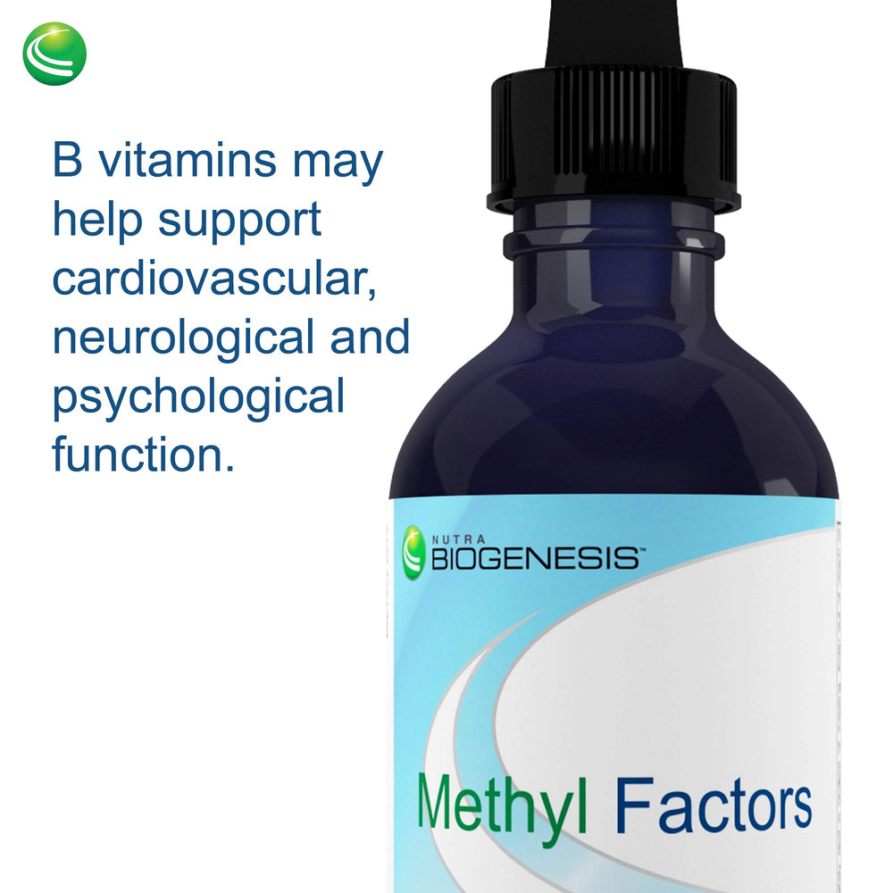 Label close-up of Nutra Biogenesis Methyl Factors highlighting ingredients