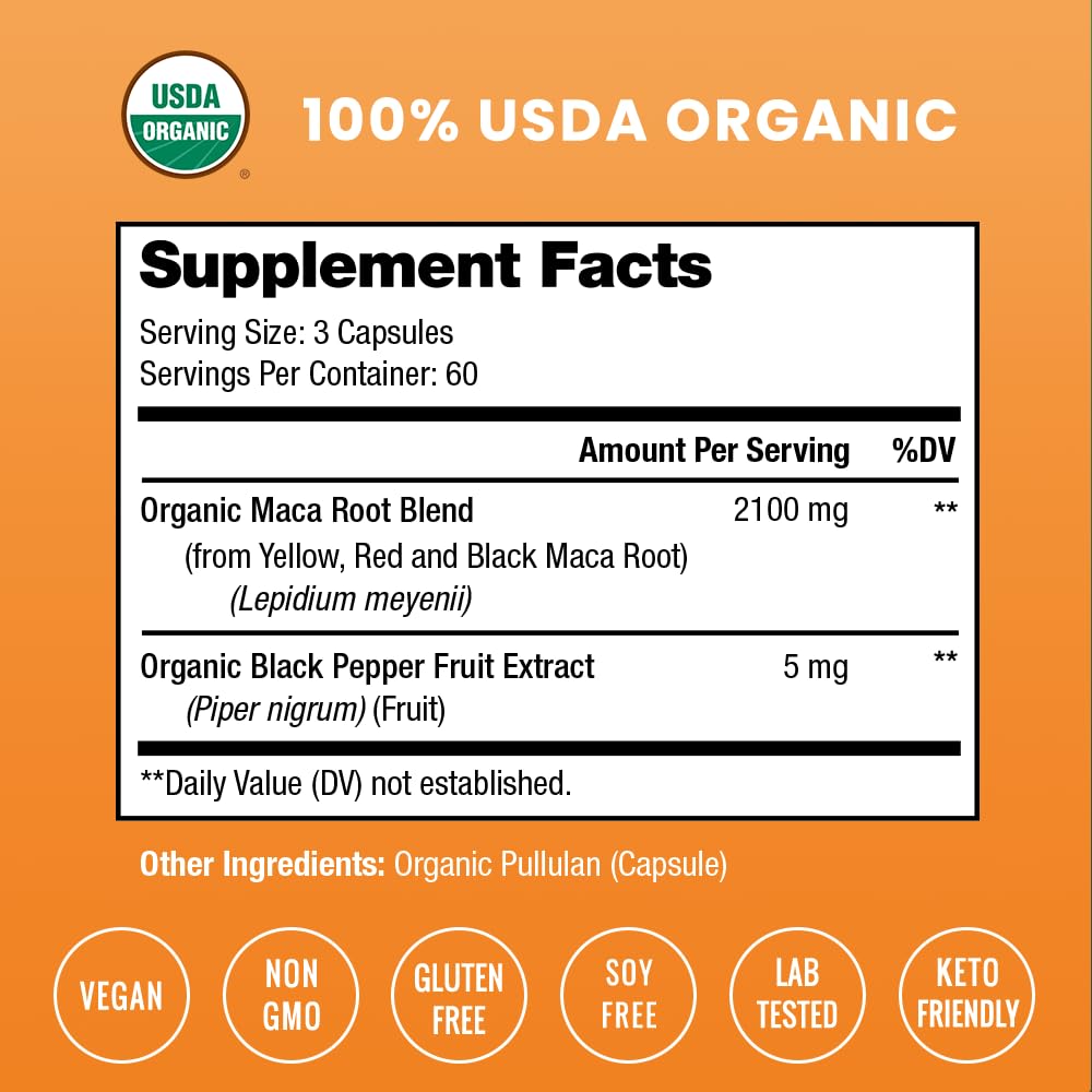 NutraChamps organic maca powder gelatinized for easy digestion
