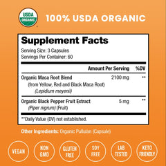 NutraChamps organic maca powder gelatinized for easy digestion