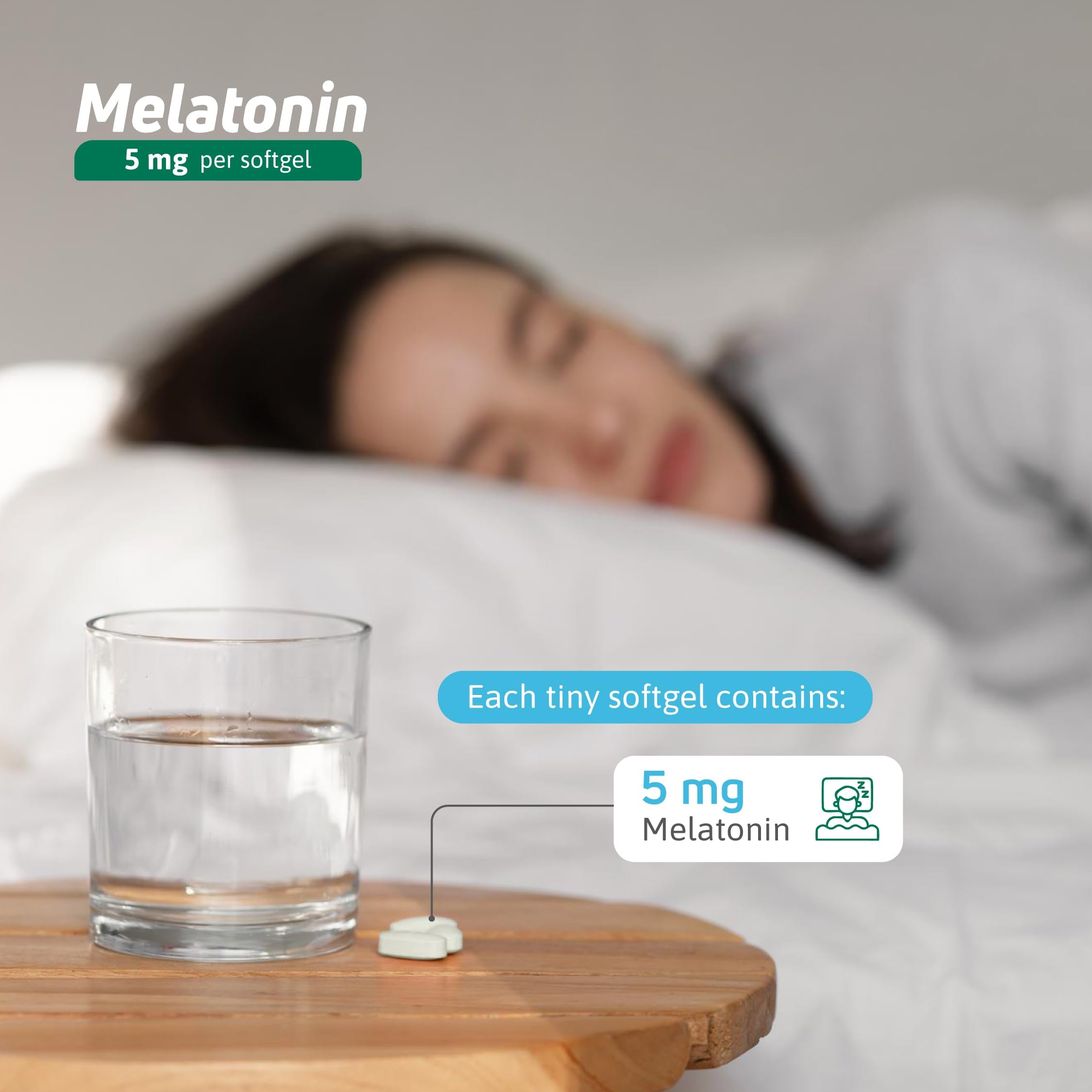 Nutra Nutrition Melatonin 5 mg soybean oil forms a lightweight base