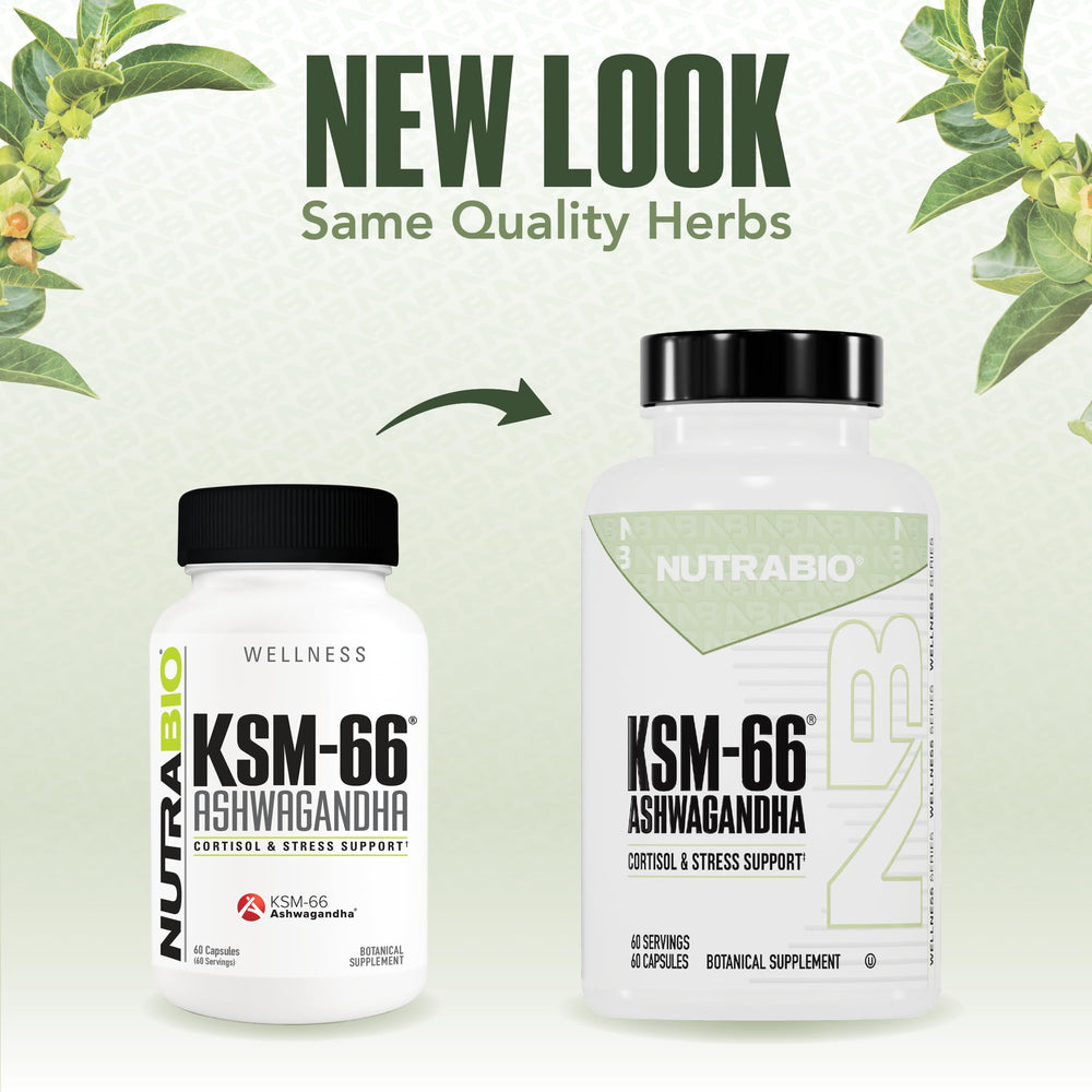 NutraBio Ashwagandha KSM-66 third-party tested seal close-up
