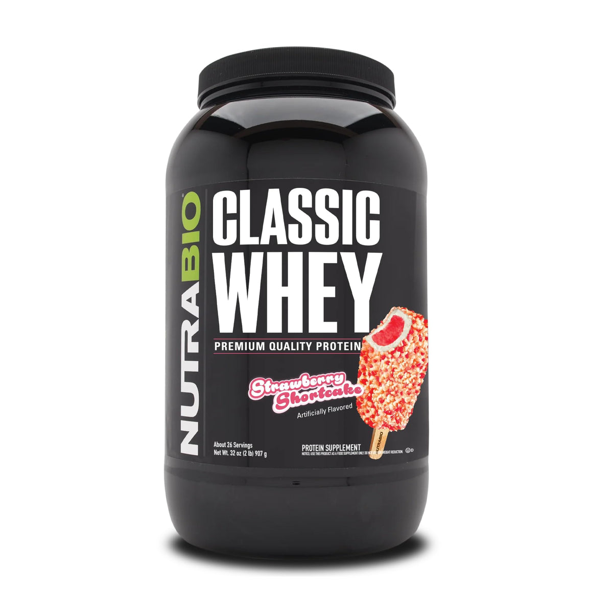 NutraBio Classic Whey bottle shows premium protein for post-workout recovery