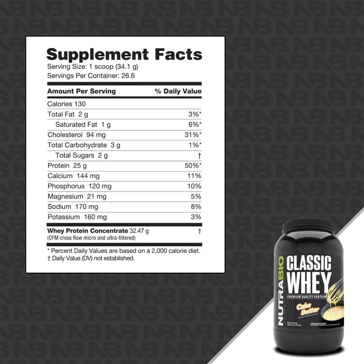 NutraBio Classic Whey post-workout shake supports convenient recovery.