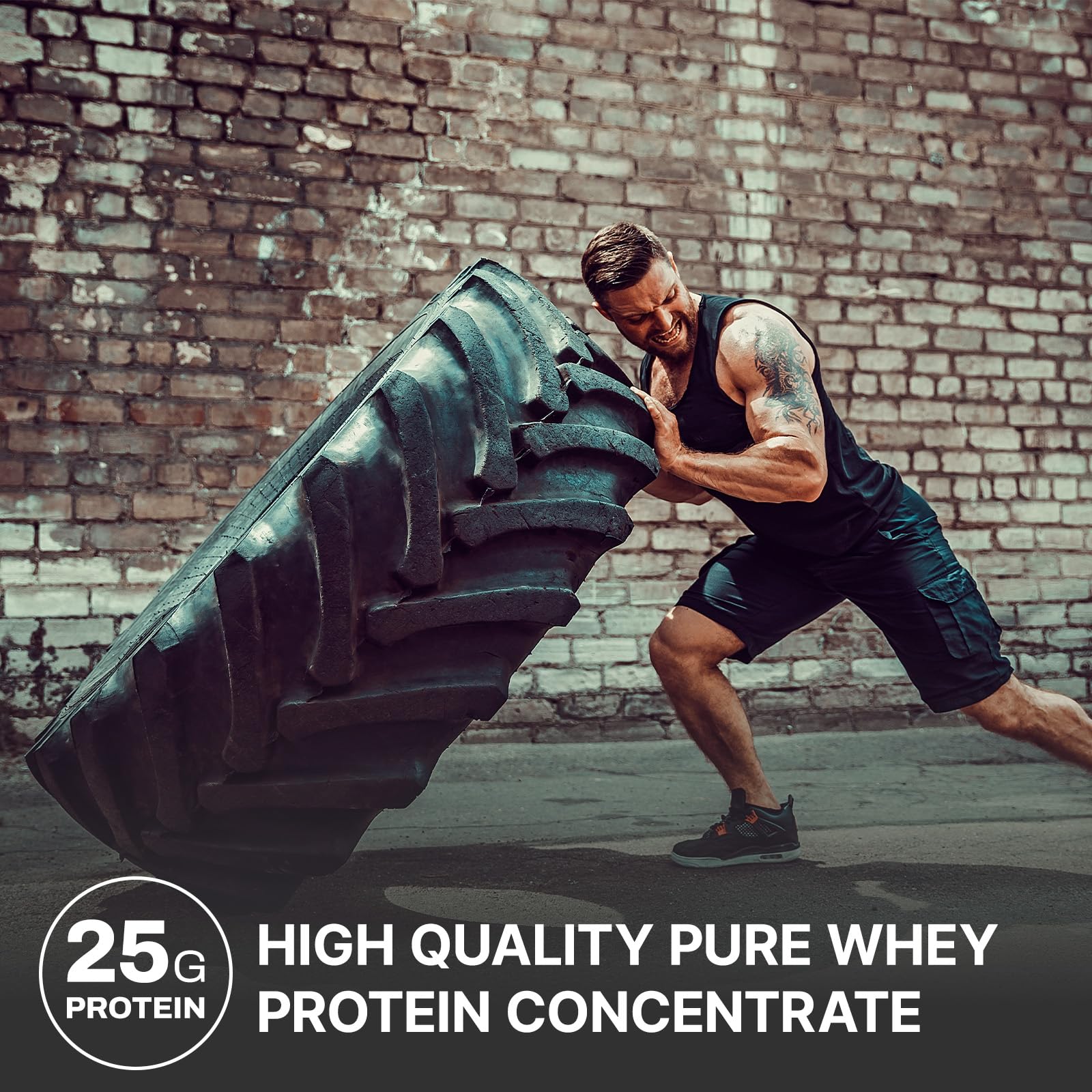 Pouring NutraBio Classic Whey into liquid shows quick, smooth mixability.