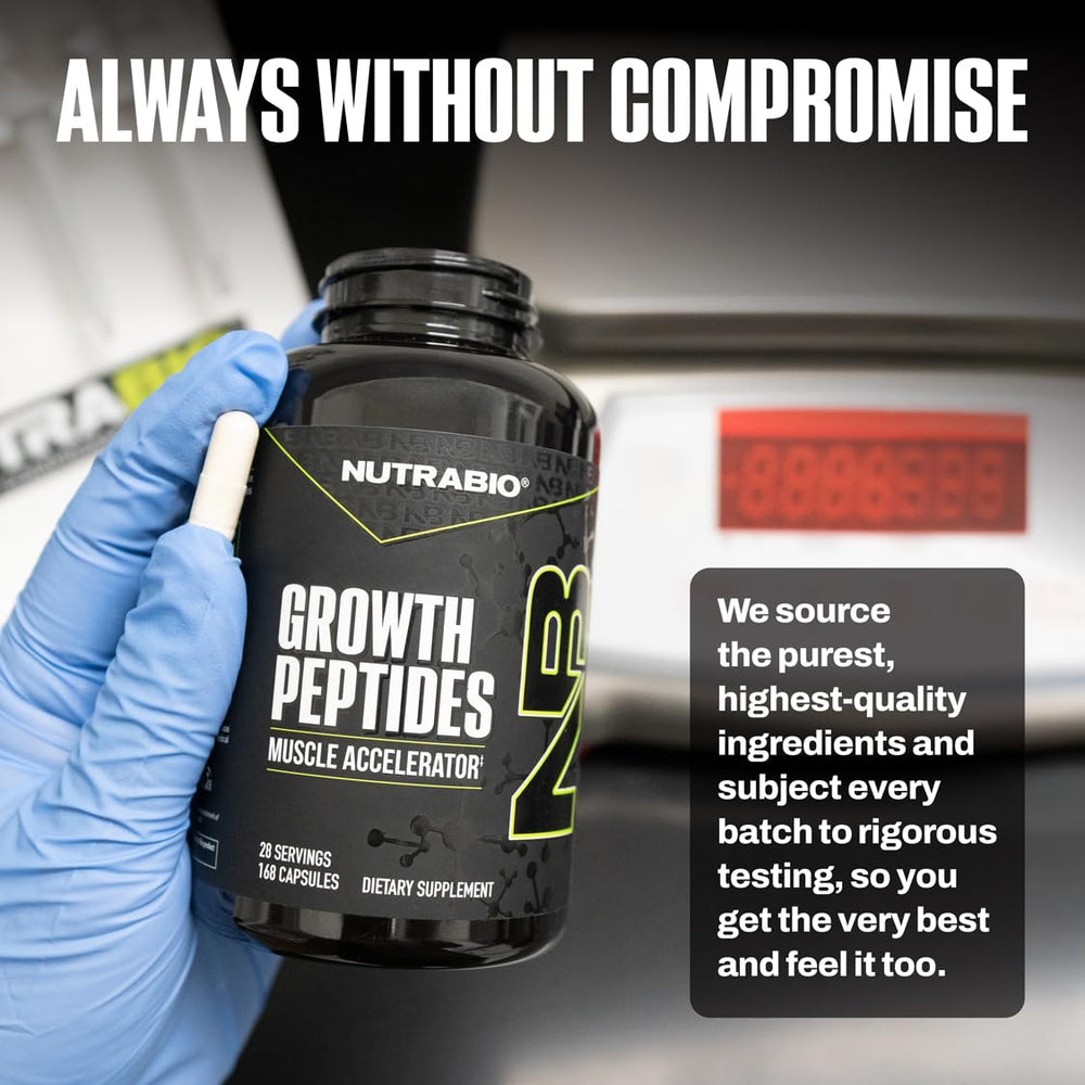 NutraBio Growth Peptides DL-185 ingredient highlight hints lean gains