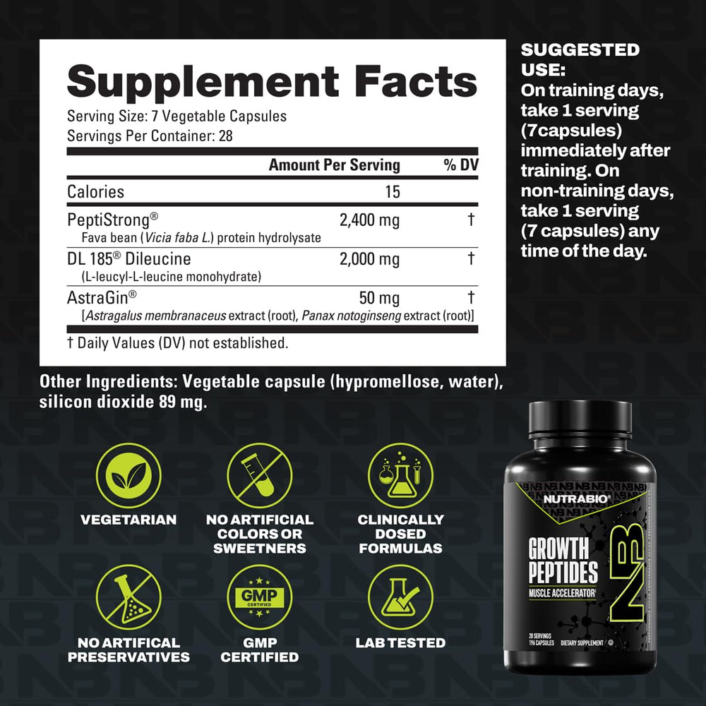 NutraBio Growth Peptides endurance-focused scene illustrates workout recovery