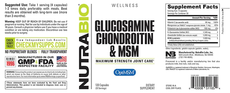 NutraBio joint support capsules close-up highlighting mobility benefits.