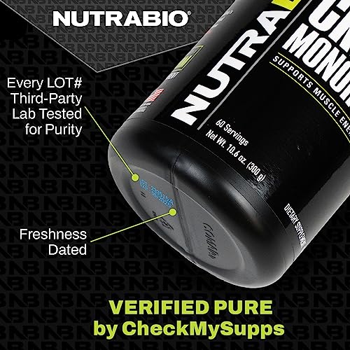 NutraBio L-Carnitine 3000mg bottle close-up shows purity and labeling.