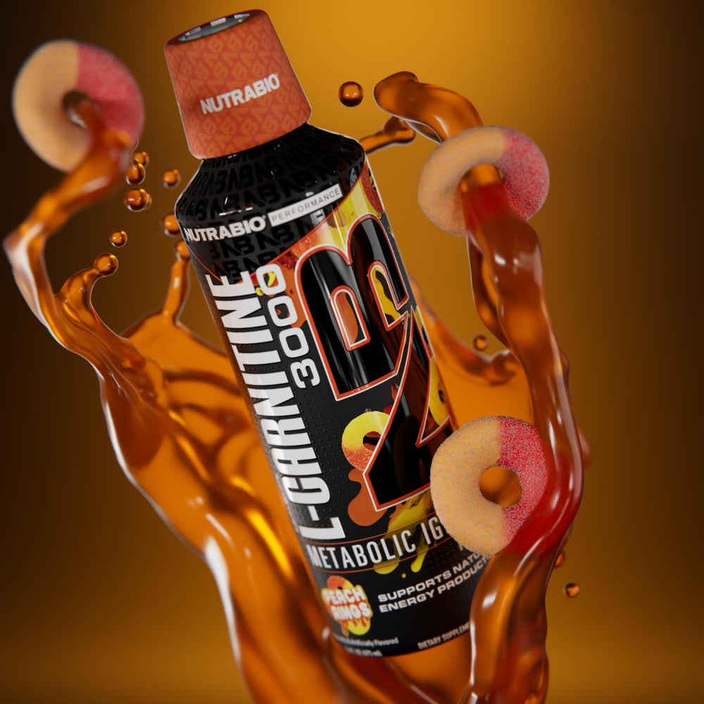 NutraBio L-Carnitine Liquid Shots zero sugars and carbs statement.