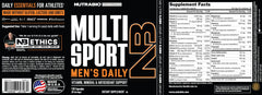 NutraBio Multisport bottle pour demonstrating quick uptake during workout breaks.